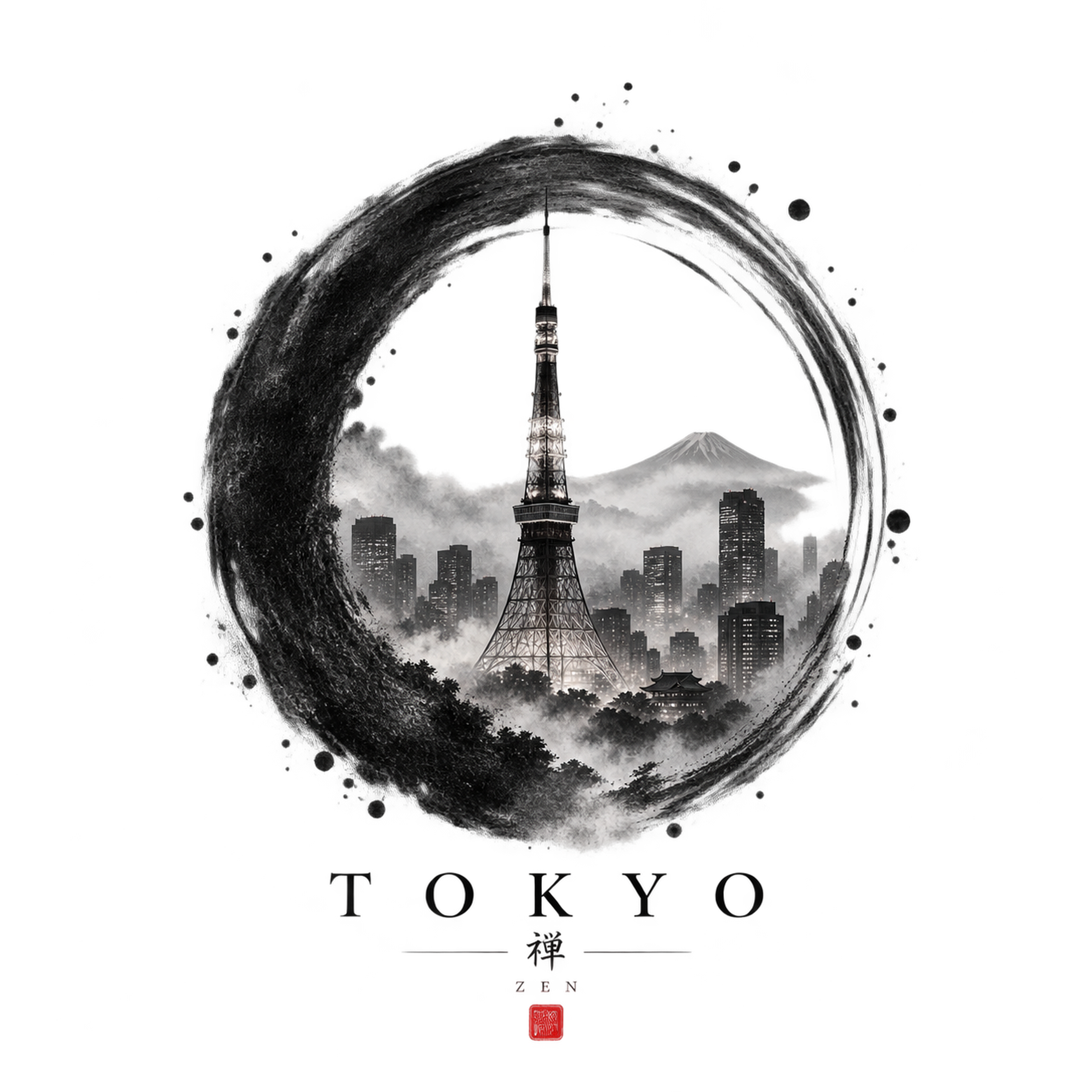 TOKYO ZENをデザインしたスウェットシャツ